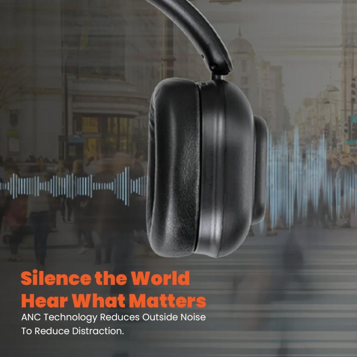 Porodo Soundtec TouchWave ANC Wireless Headphones