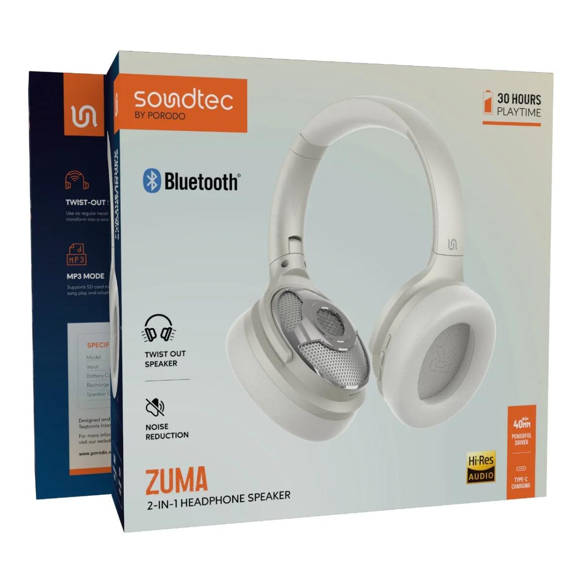 Porodo  Zuma 2-in-1 Headphone Speaker