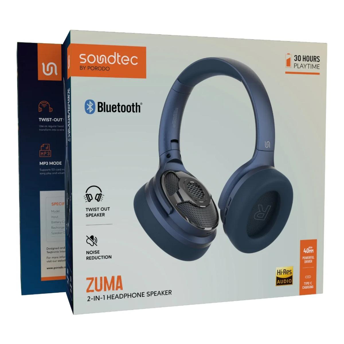 Porodo  Zuma 2-in-1 Headphone Speaker
