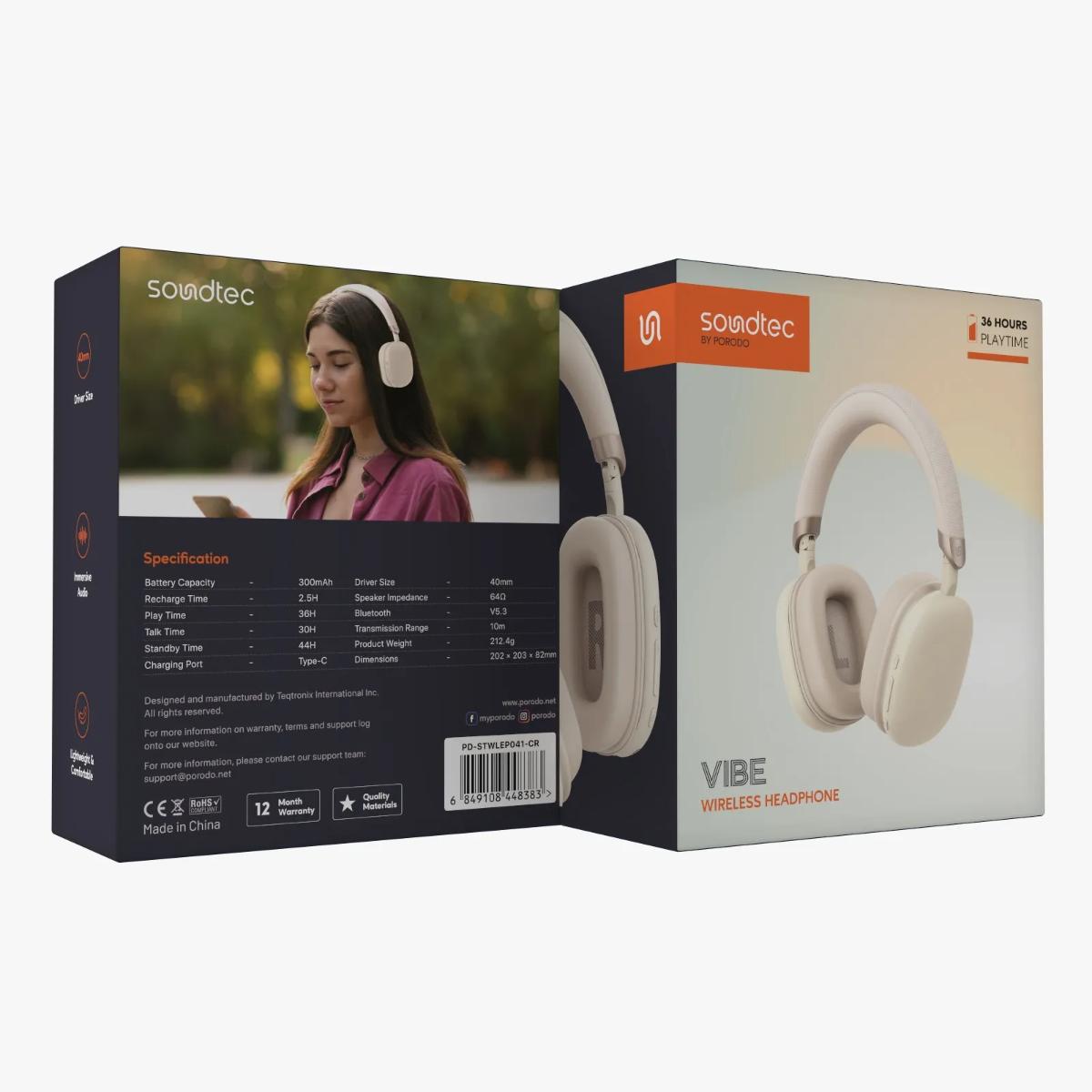 Porodo  Vibe Wireless Headphone