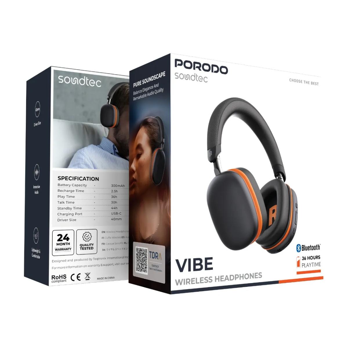 Porodo  Vibe Wireless Headphone