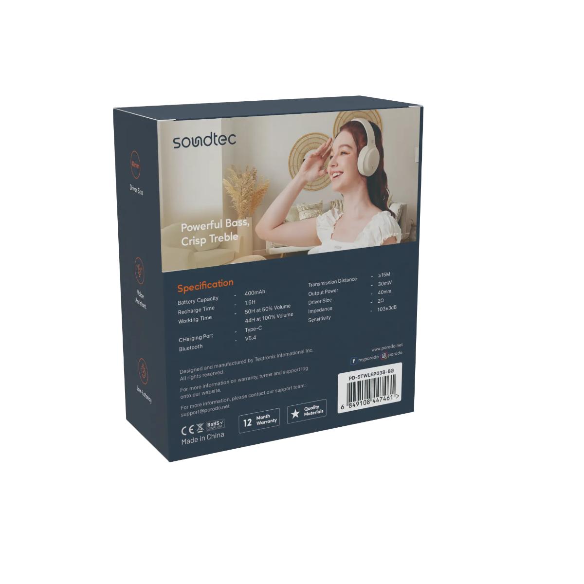 Porodo  PRIMO Wireless Headphone