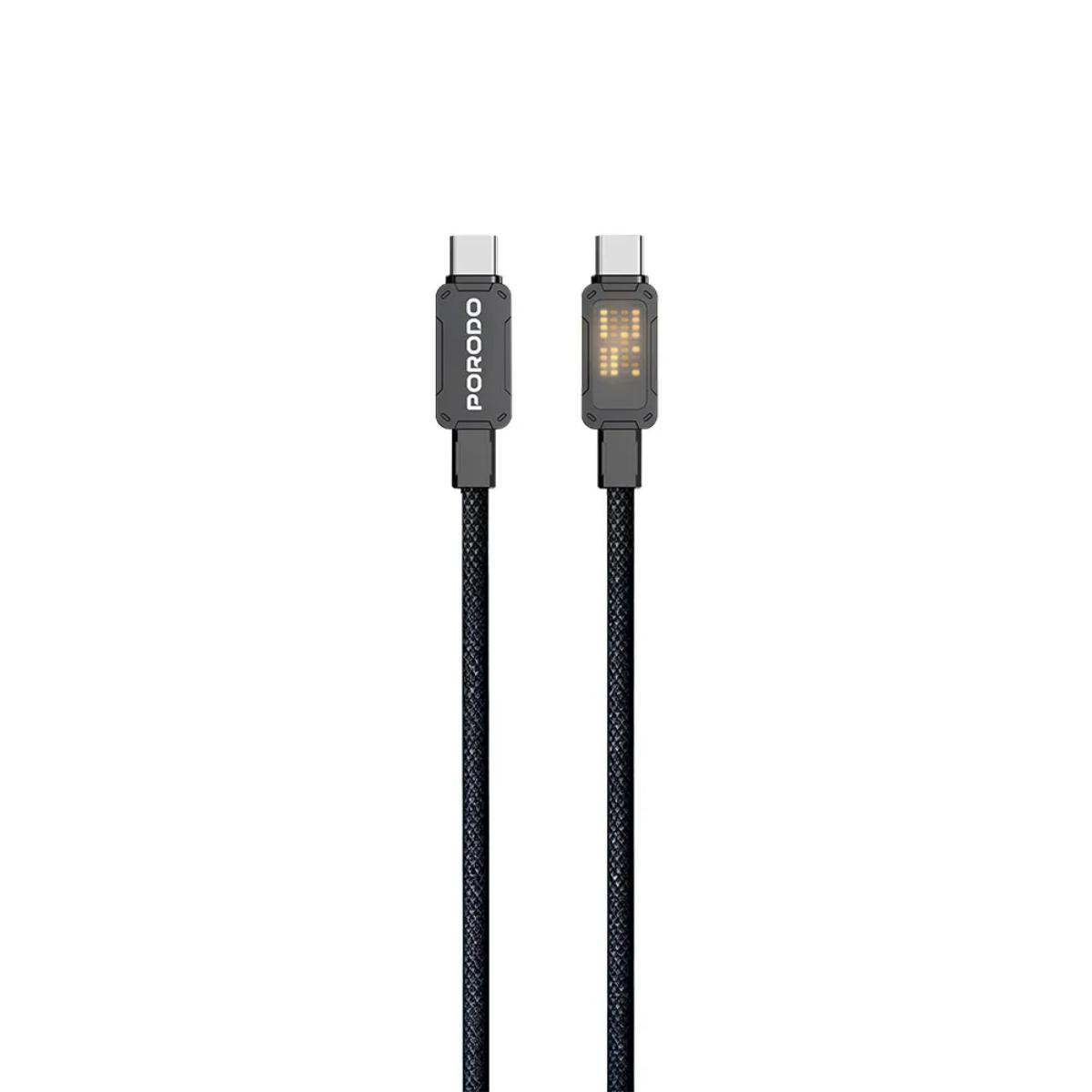 "Porodo USB-C to USB-C  Braided Cable "