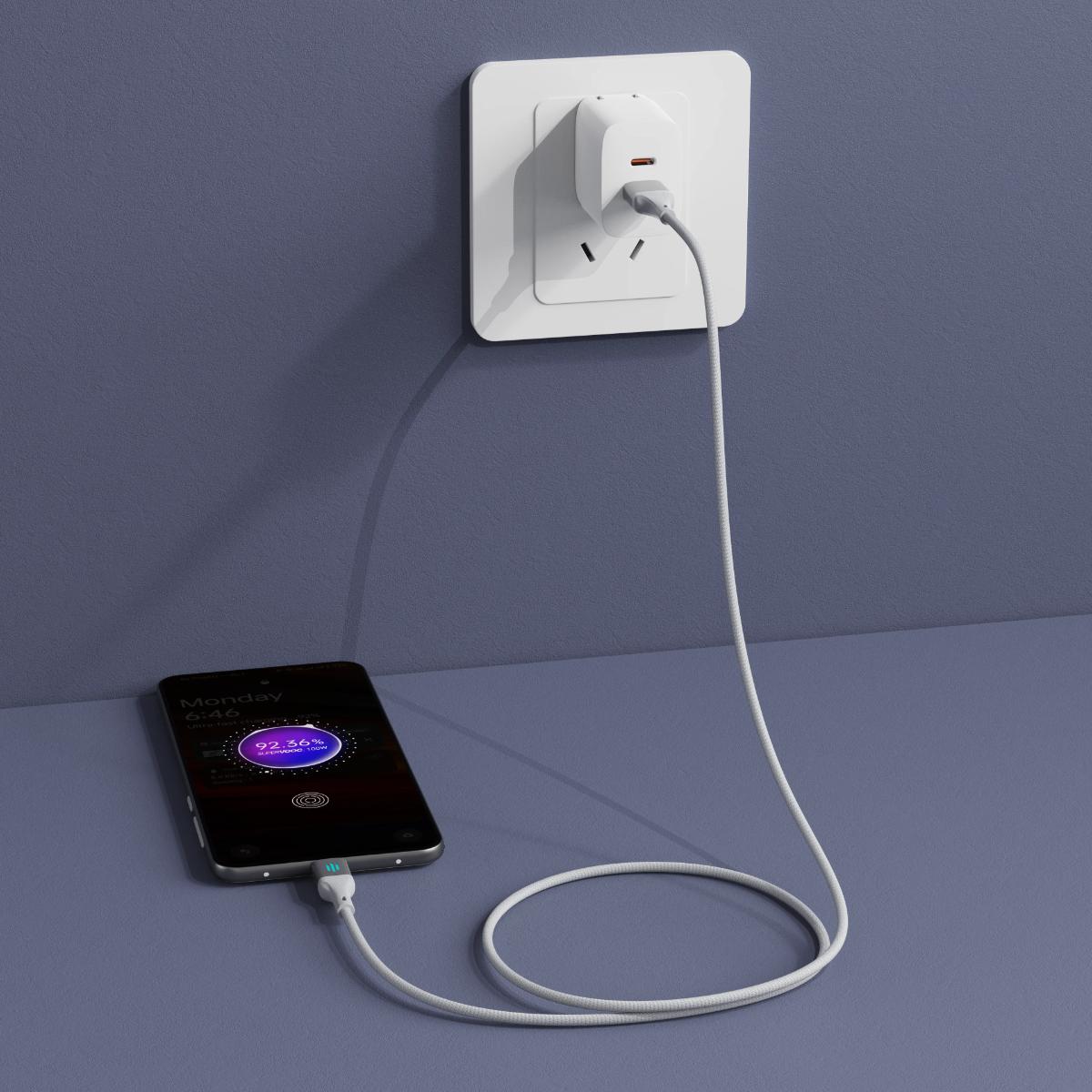 Porodo USB-C to USB-C PD 60W Braided Charging
