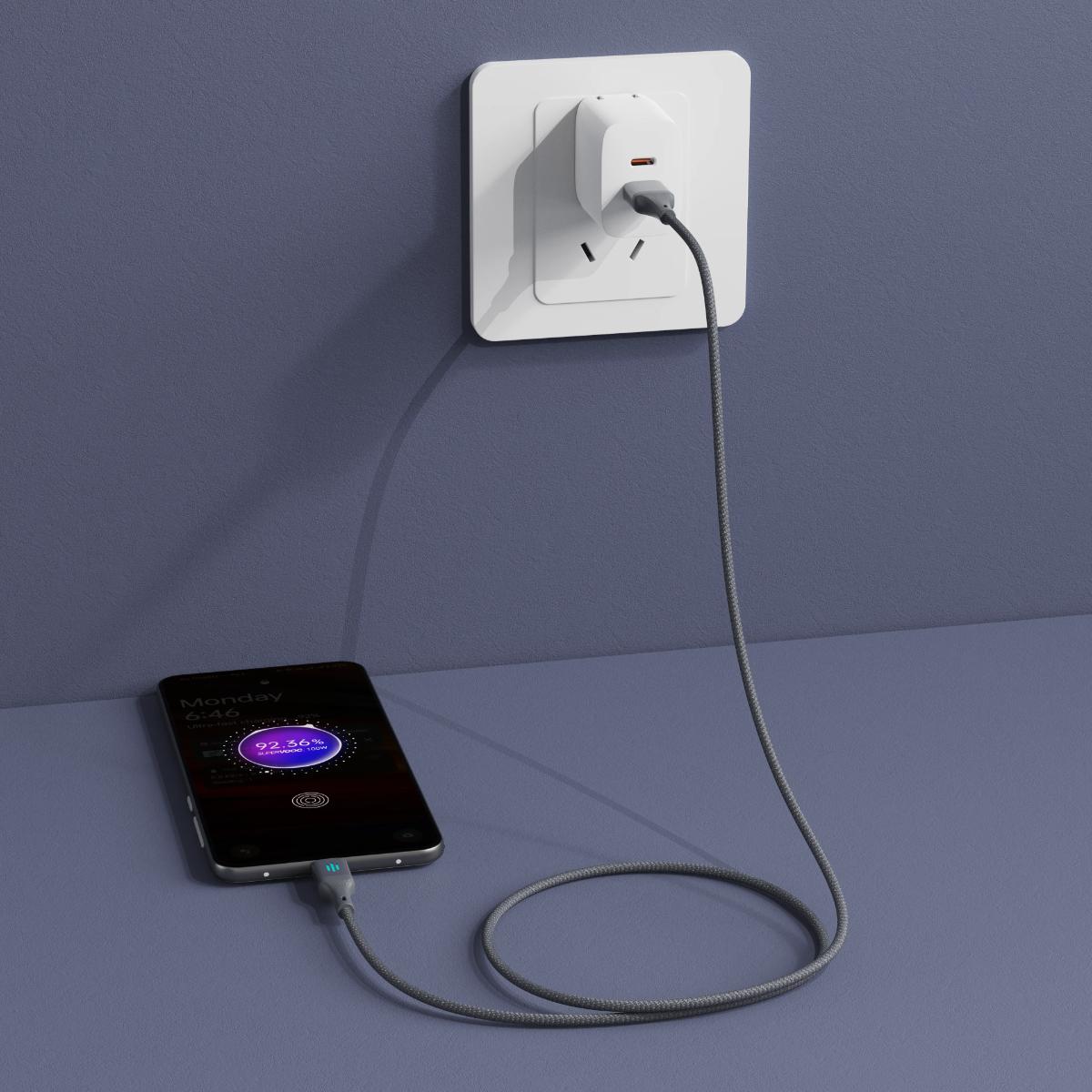 Porodo USB-C to USB-C PD 60W Braided Charging