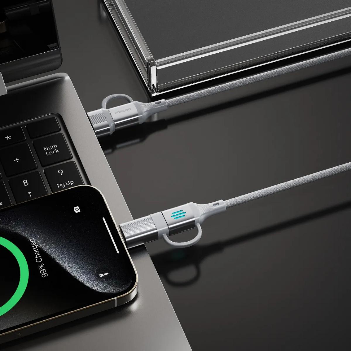 Porodo 4-in-1 High-Speed Charging Cable