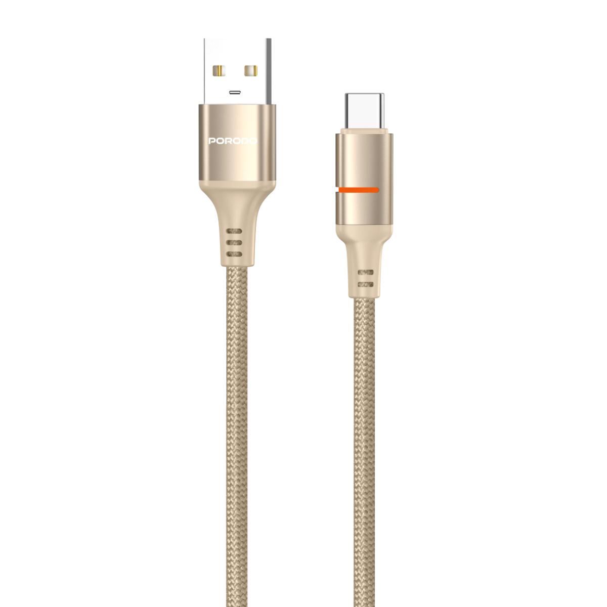Porodo USB-A To USB-C LED Light Cable