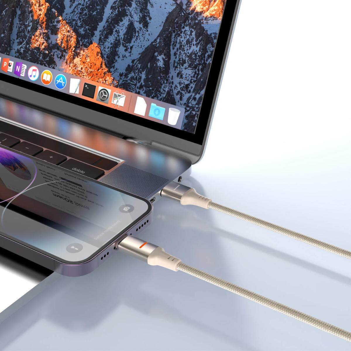 Porodo USB-A To Lightning LED Light Cable