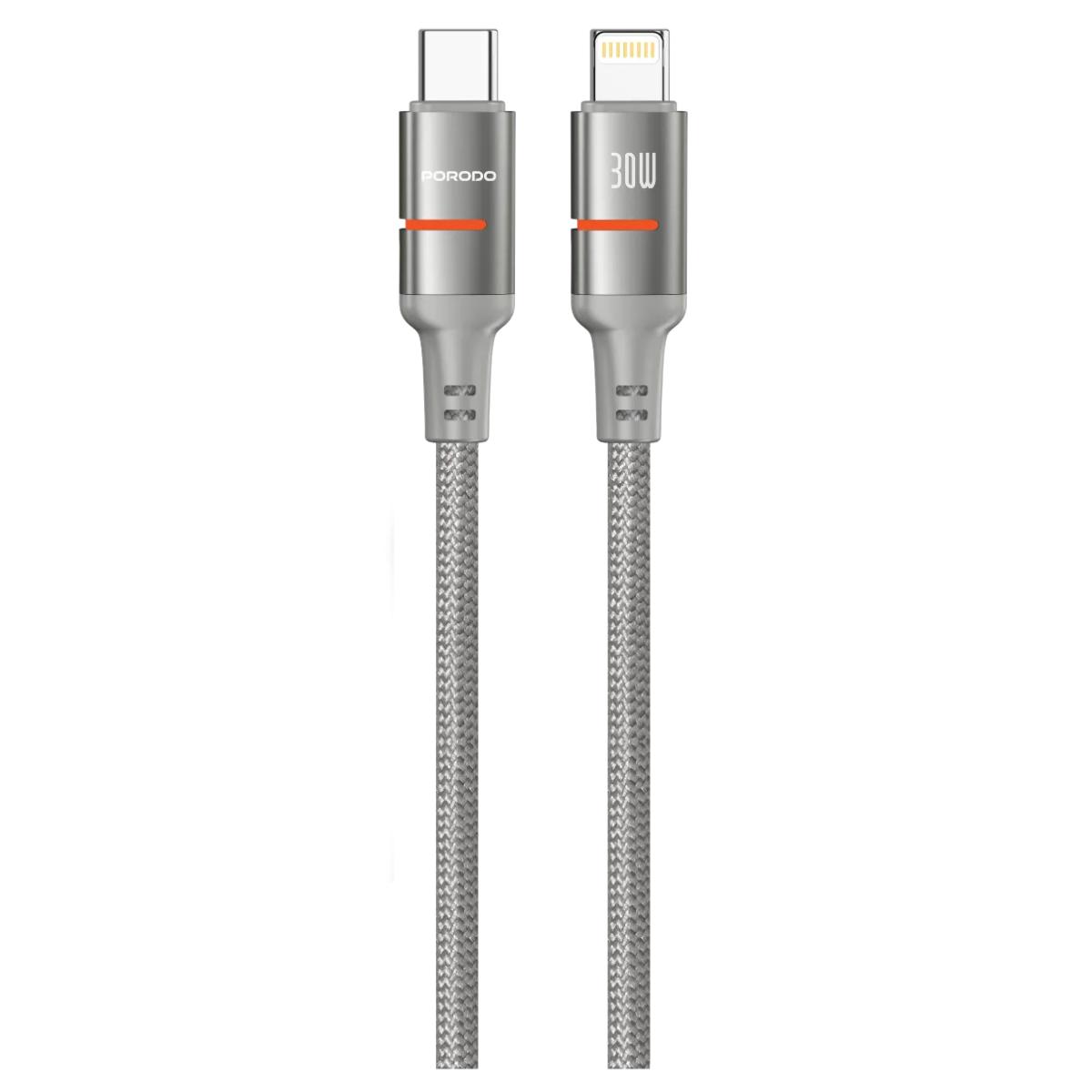 Porodo USB-C To Lightning LED Light Cable