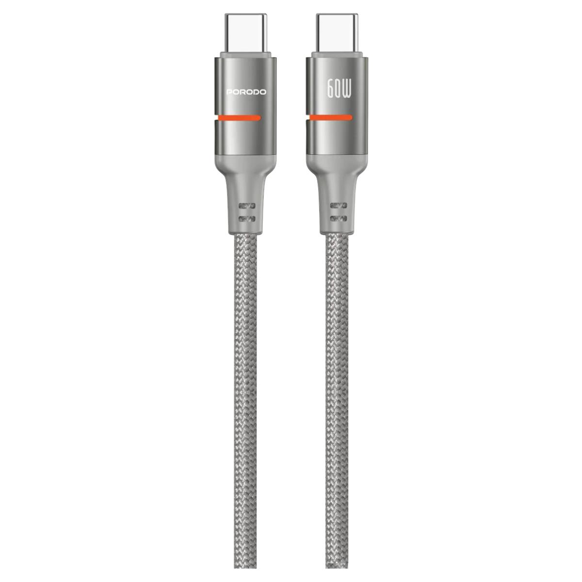 Porodo USB-C To USB-C LED Light Cable