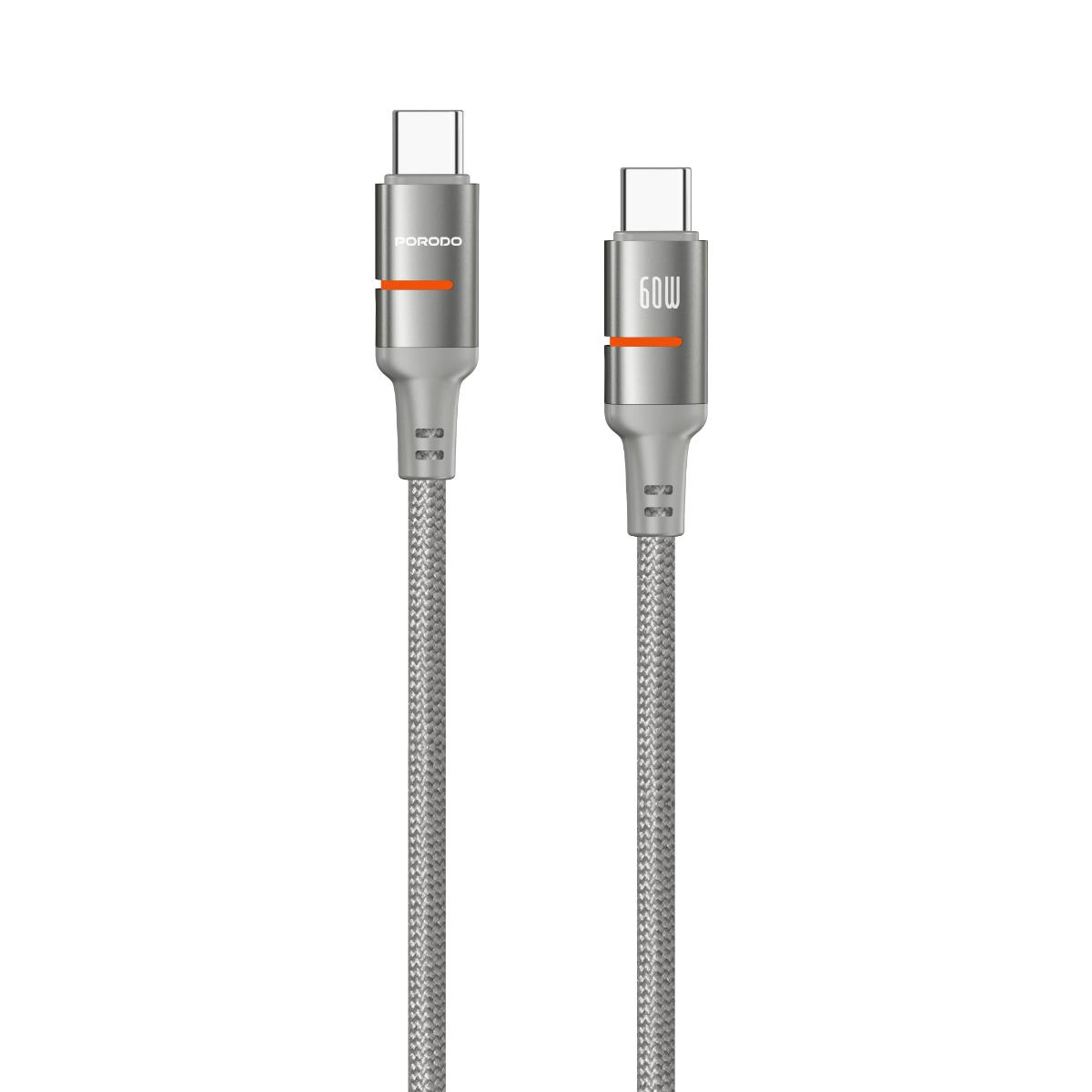 Porodo USB-C To USB-C LED Light Cable