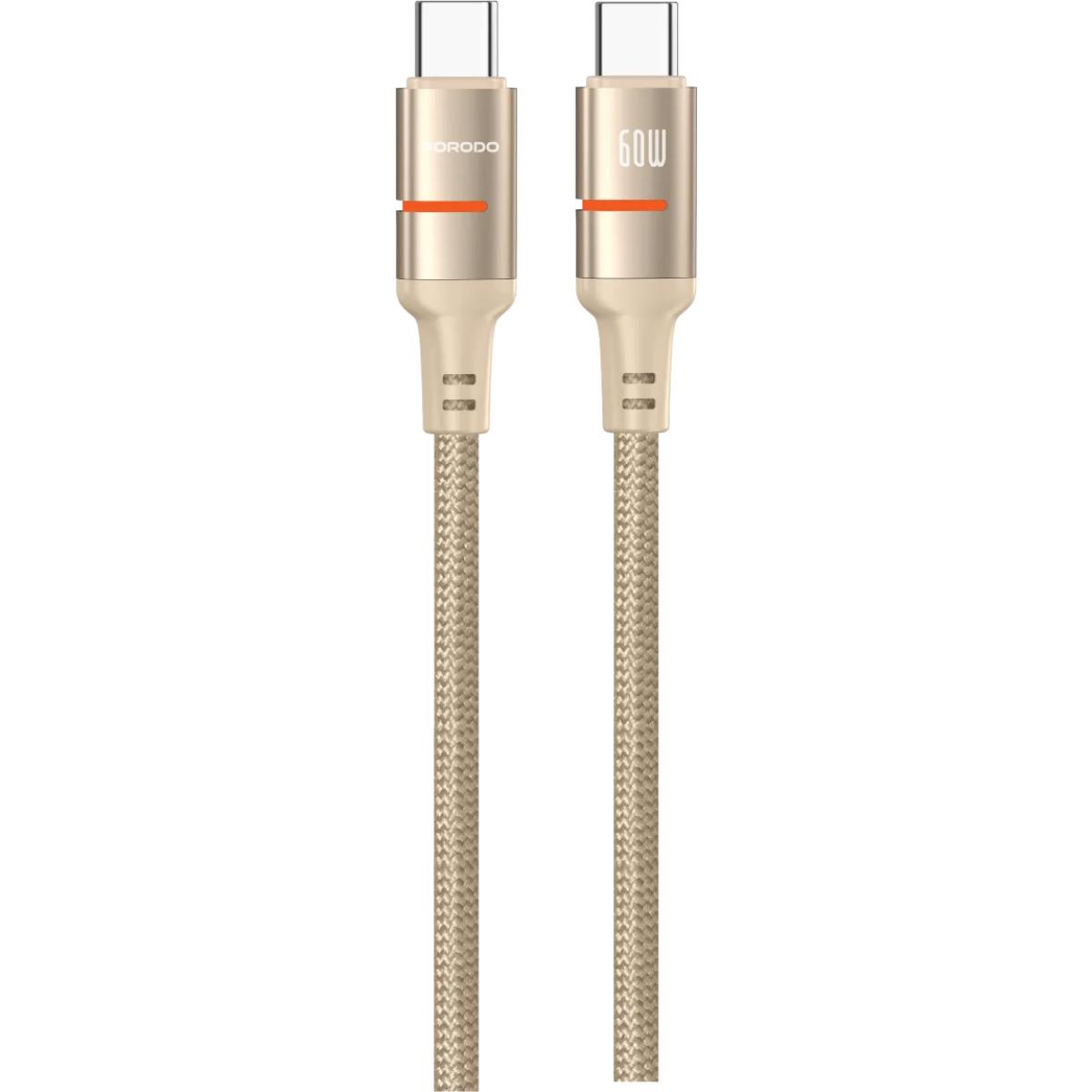 Porodo USB-C To USB-C LED Light Cable