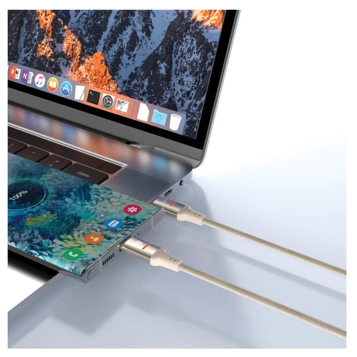 Porodo USB-C To USB-C LED Light Cable