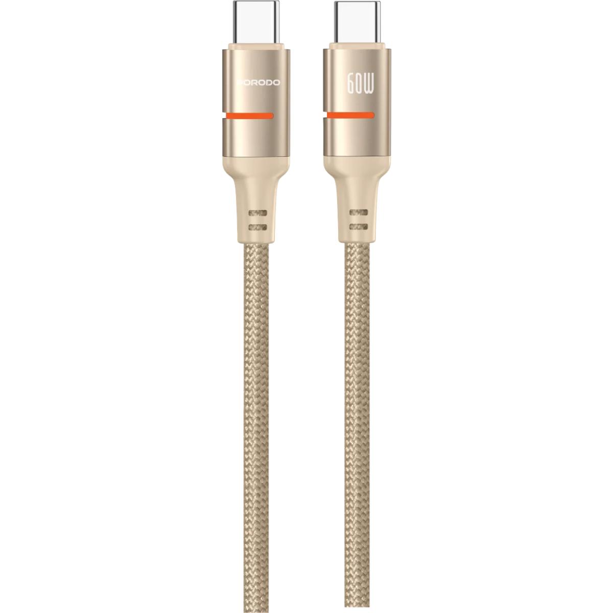 Porodo USB-C To USB-C LED Light Cable
