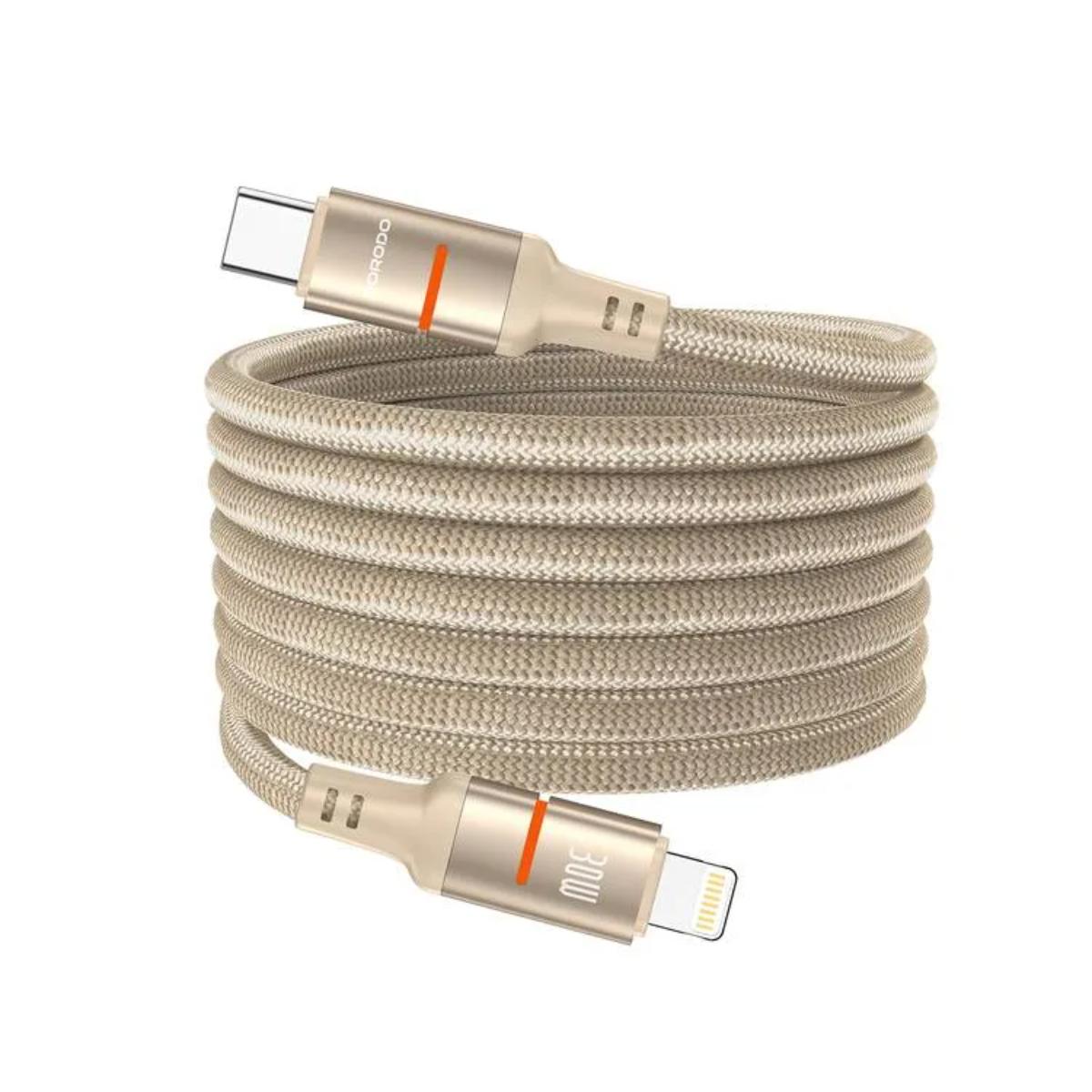 Porodo  USB-C to Lightning Magnetic Braided Cable