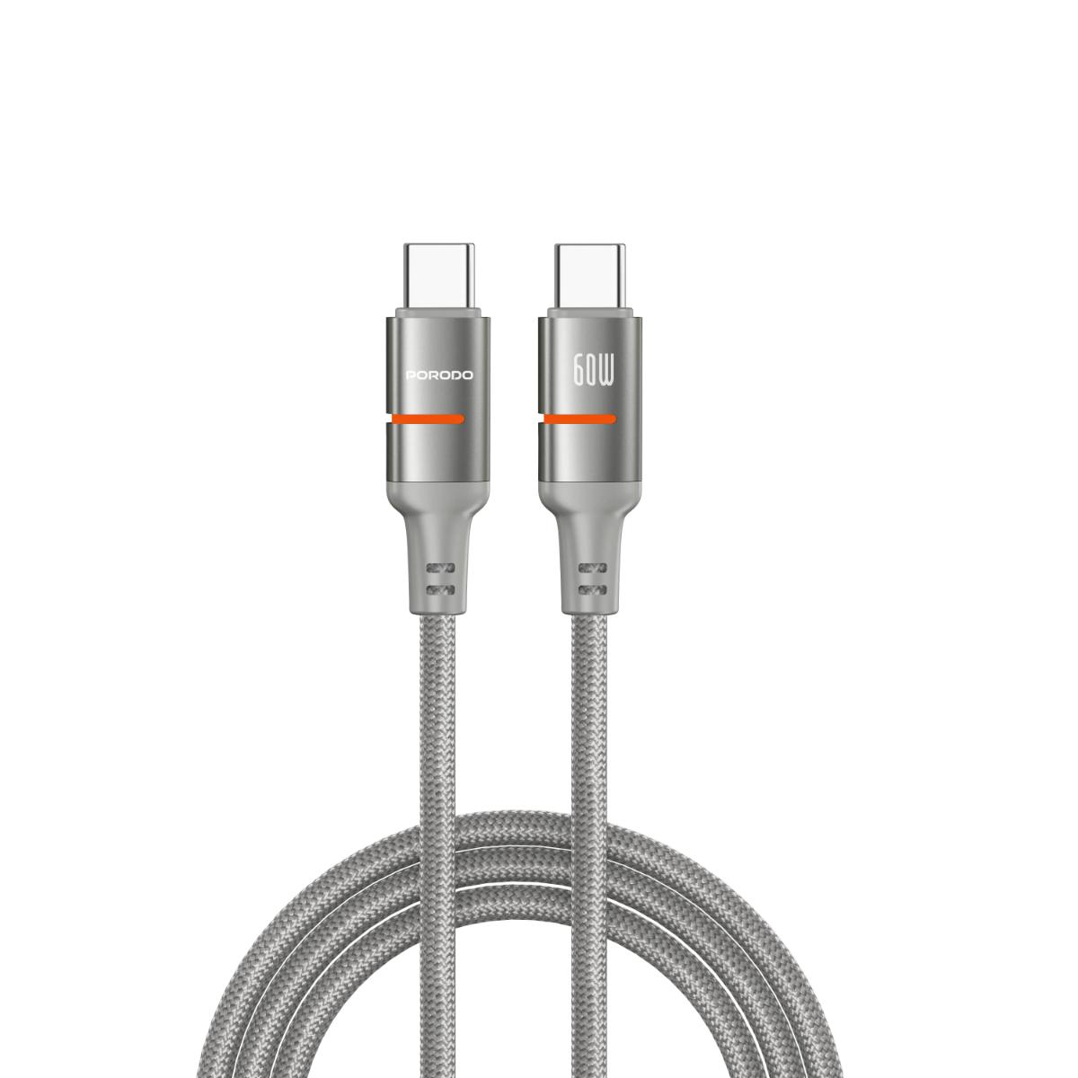 Porodo 60W Type-C to Type-C Braided Cable