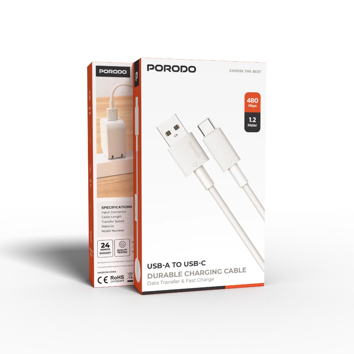 Porodo USB-A to Type-C  Cable