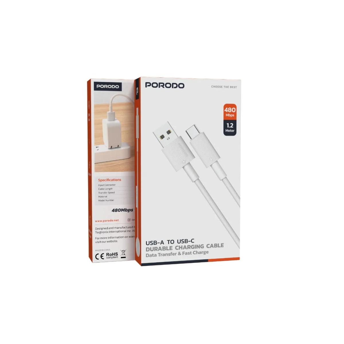 Porodo USB-A to Type-C  Cable