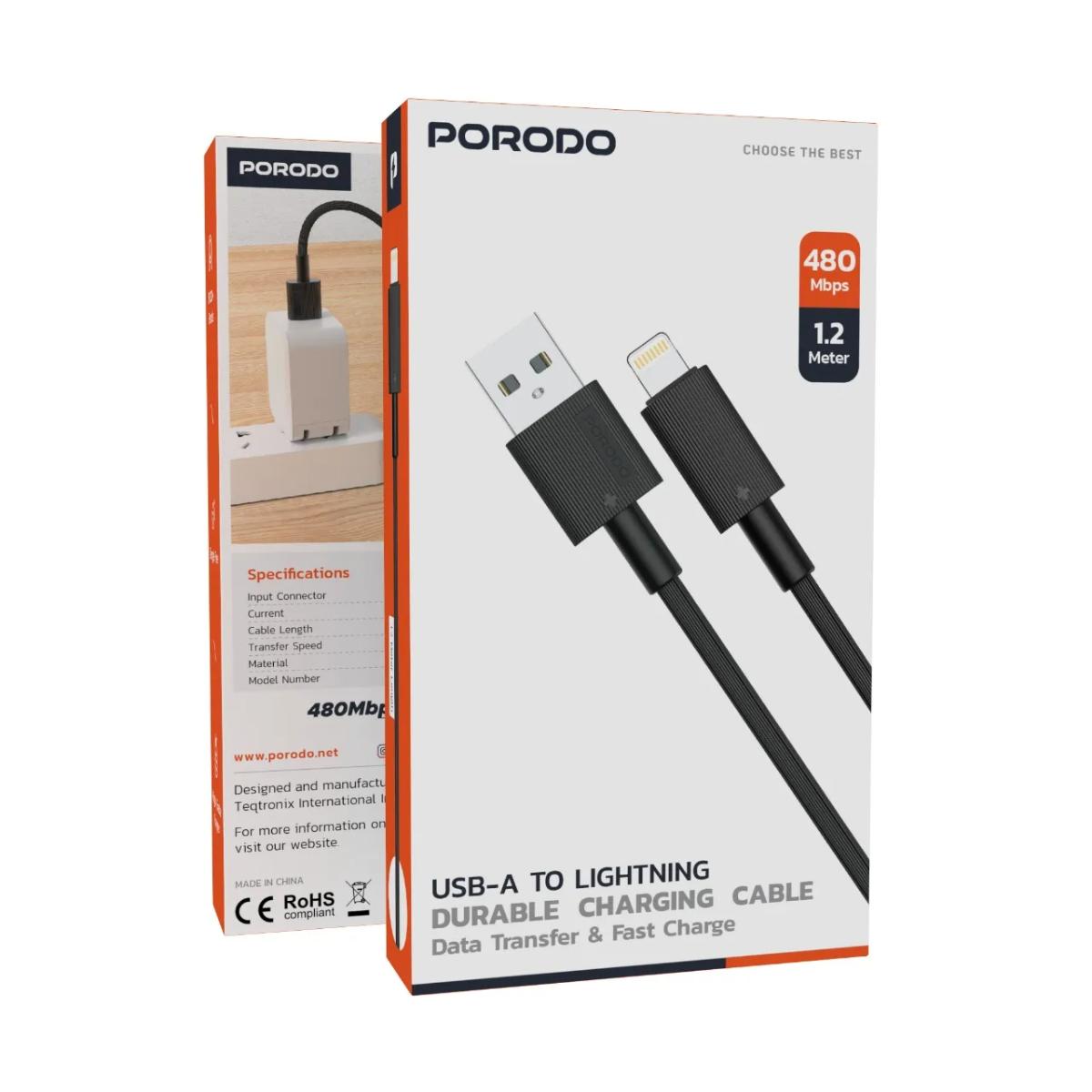 Porodo USB-A to Lightning  Cable