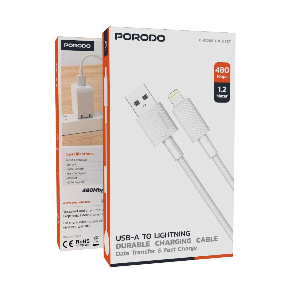 Porodo USB-A to Lightning  Cable