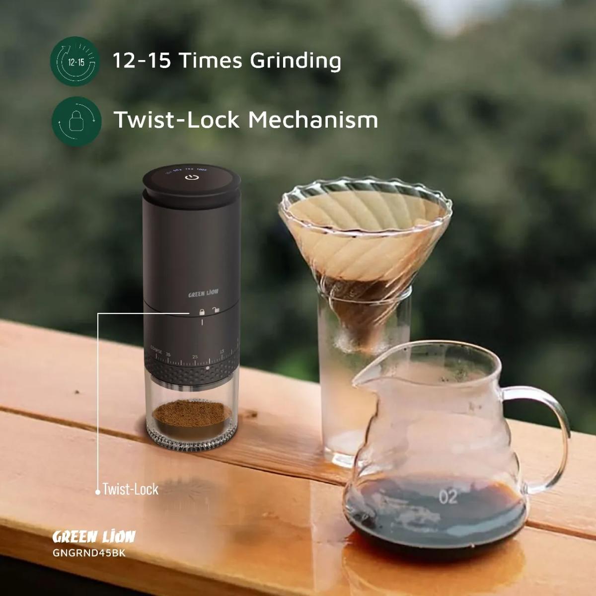 Green Lion Grind Pro Rechargeable Coffee Grinder