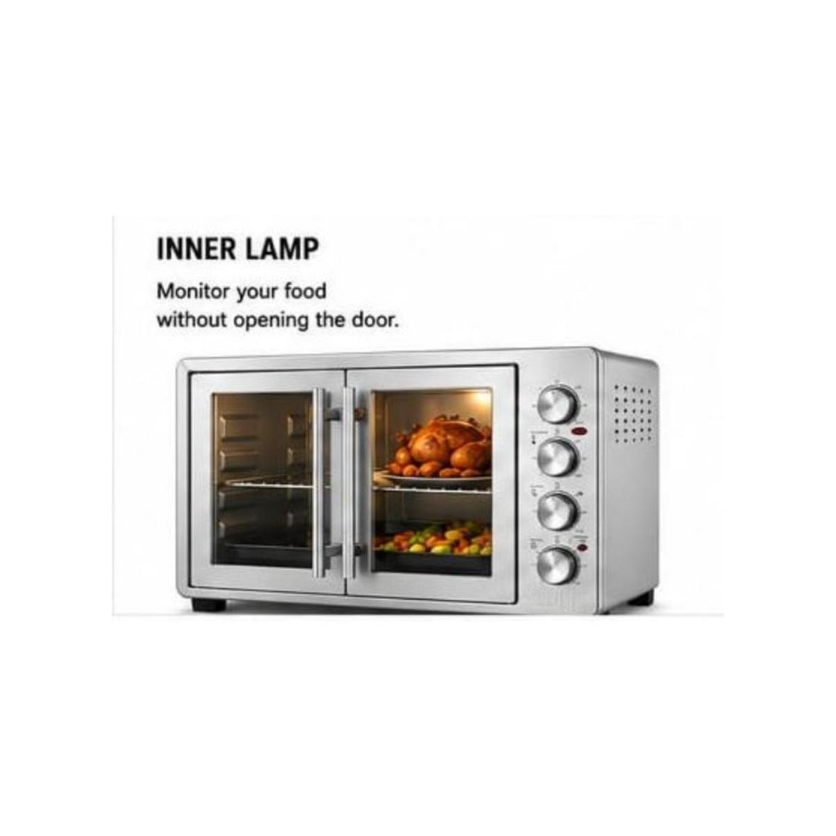 55L Double Door Electric Oven