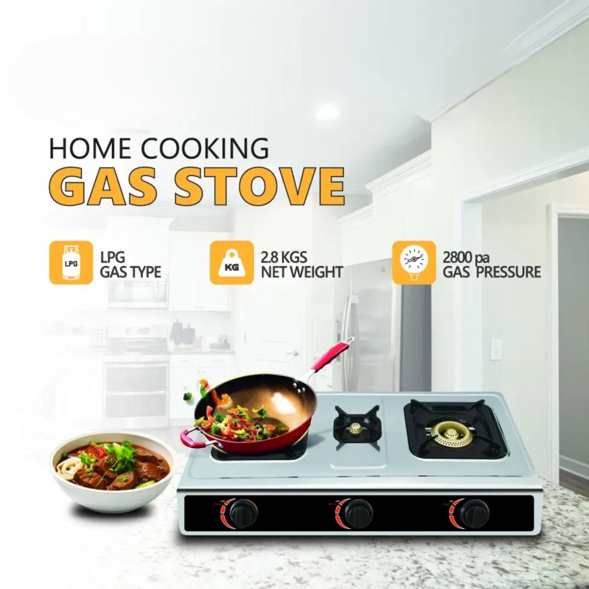 3 Burner LPG Gas Stove