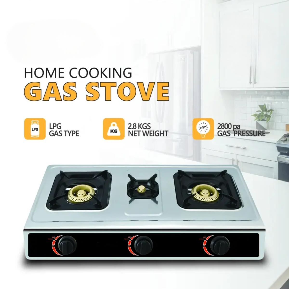 3 Burner LPG Gas Stove