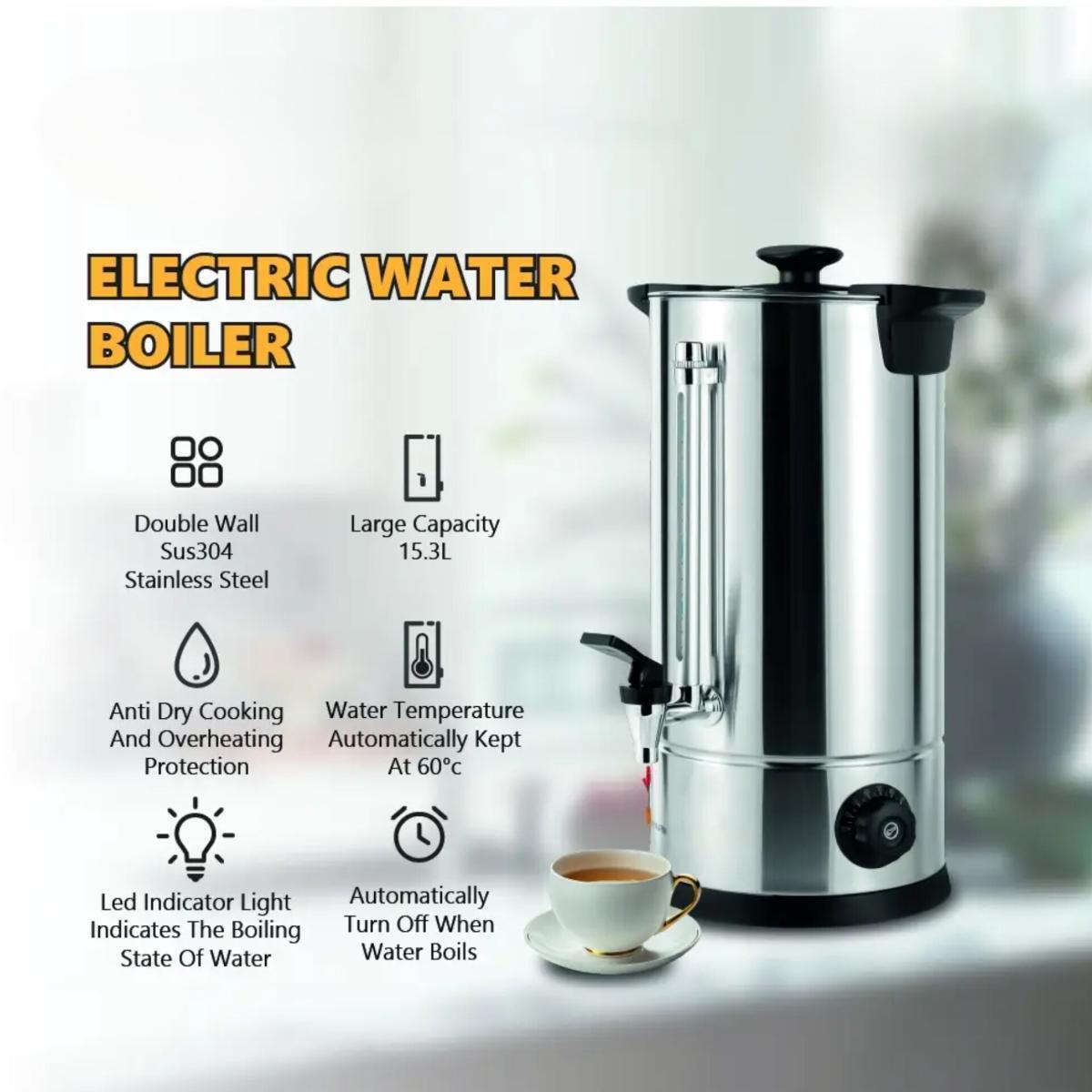 15.3L Stainless Steel Electric Water Boiler
