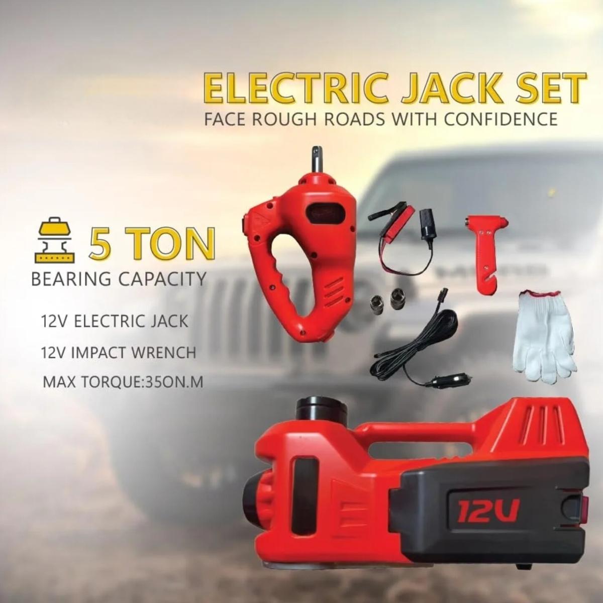 12V Electric Car Jack Set 5 Ton