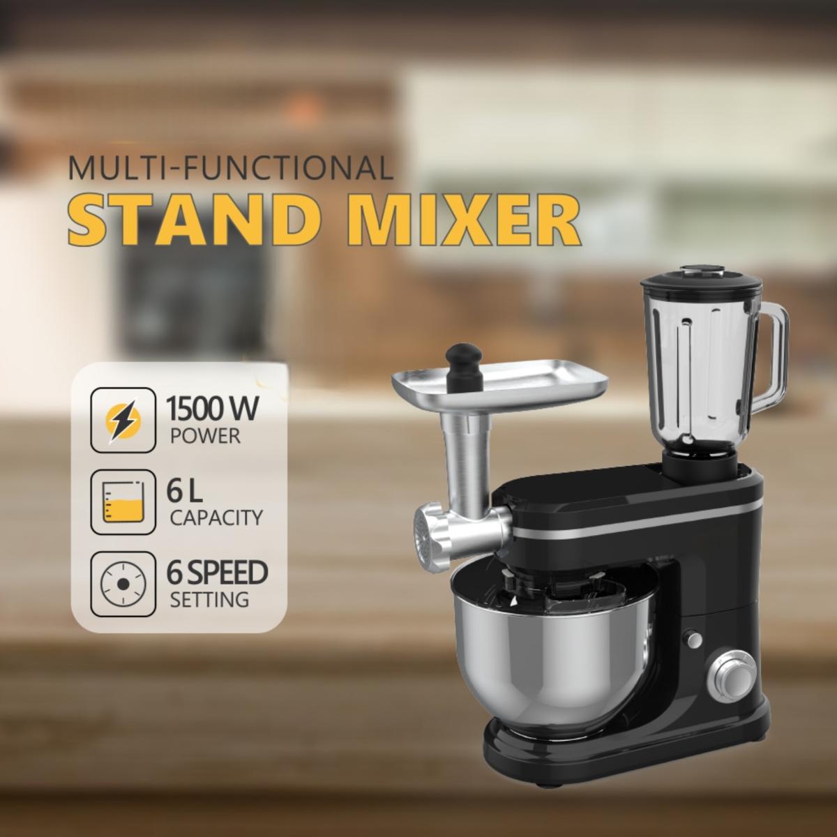 3-in-1 Stand Mixer 6L 1500W