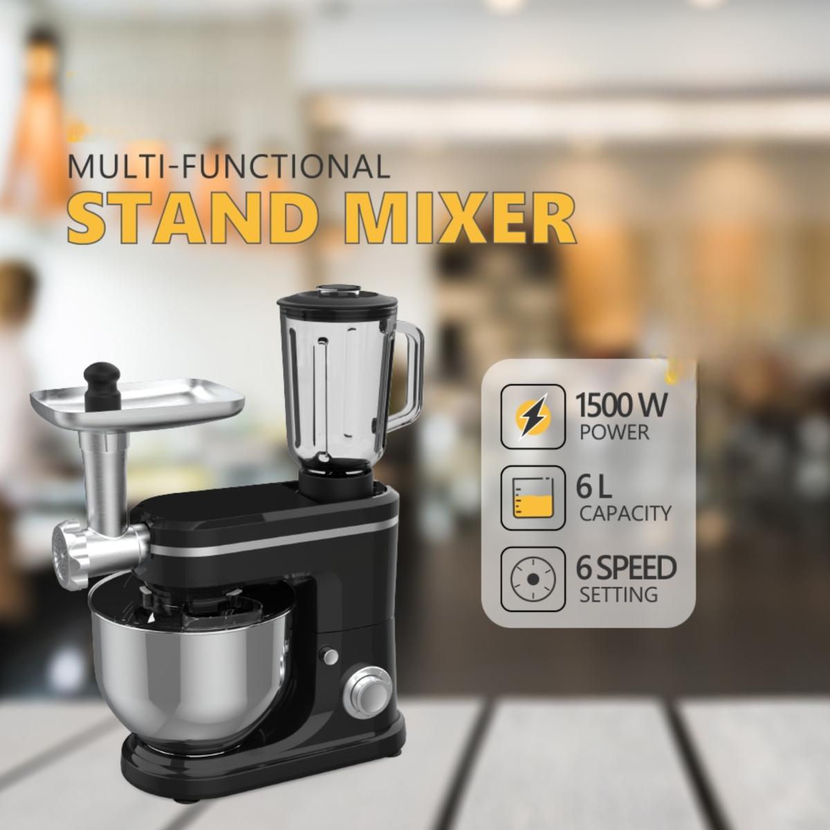 3-in-1 Stand Mixer 6L 1500W