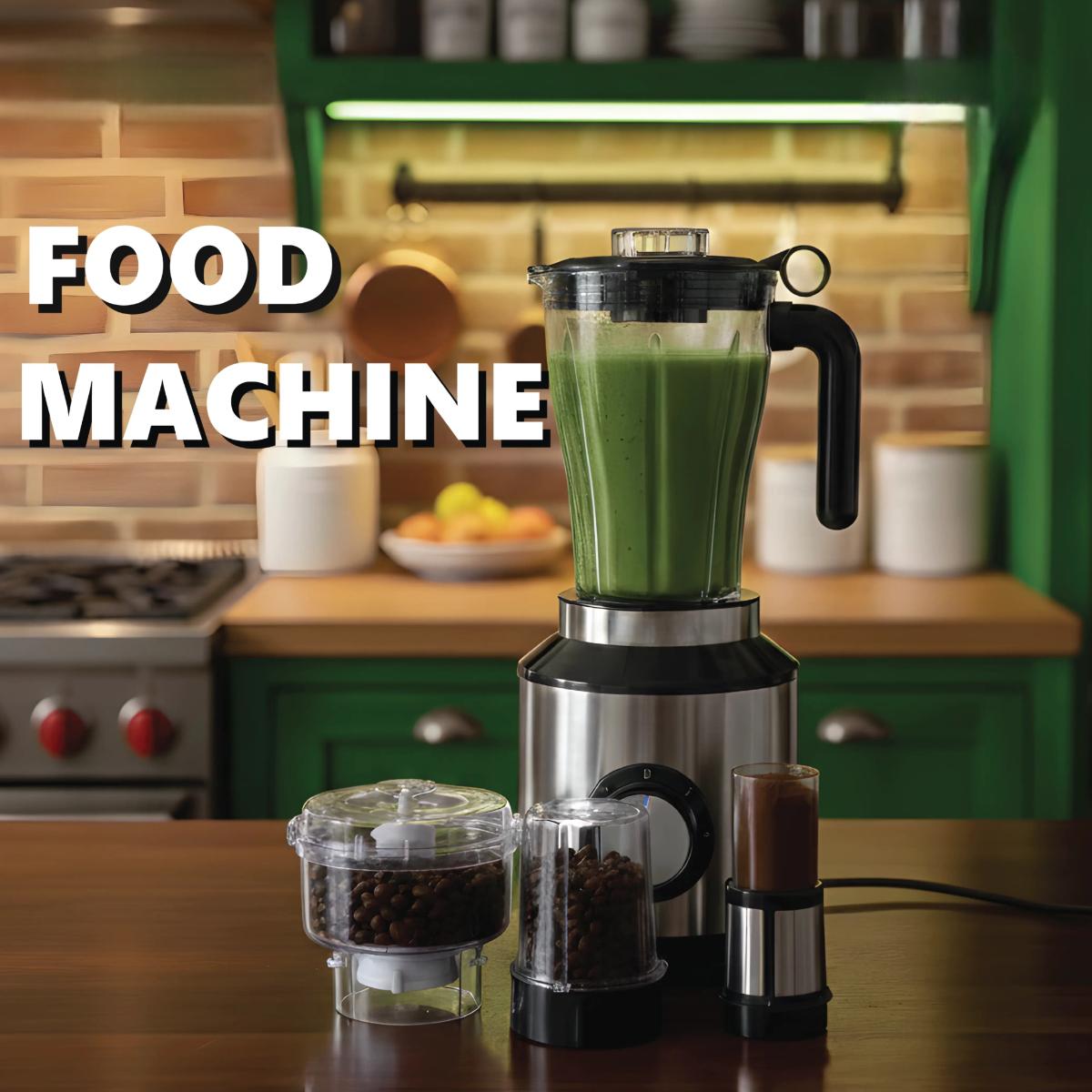 6-in-1 Multifunction Food Processor 600W Blender Mixer