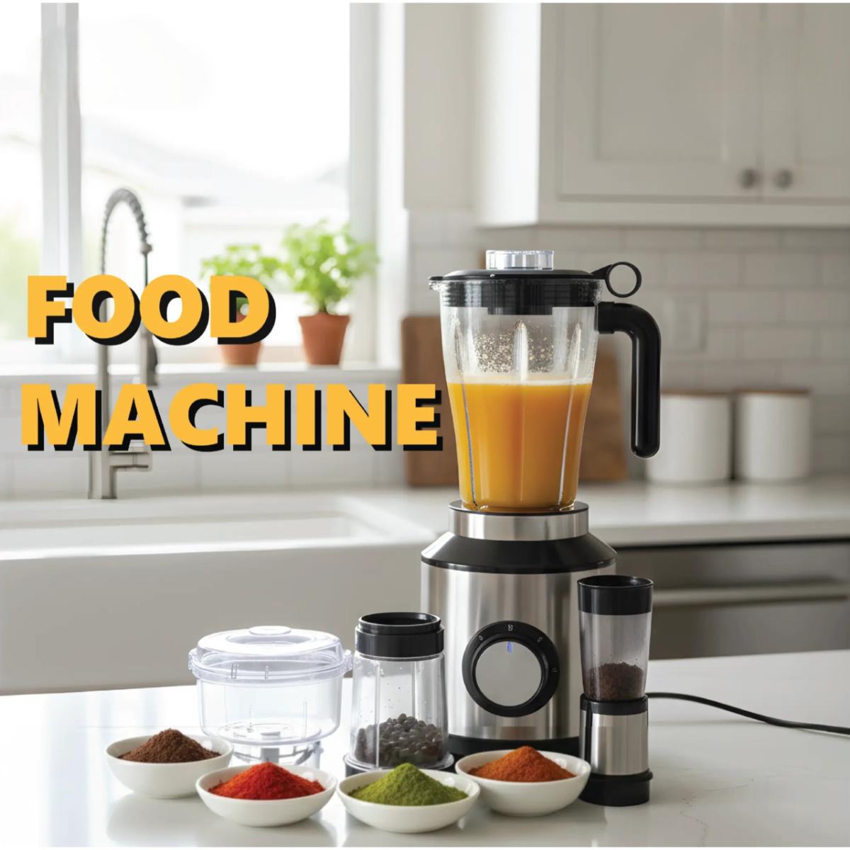 6-in-1 Multifunction Food Processor 600W Blender Mixer