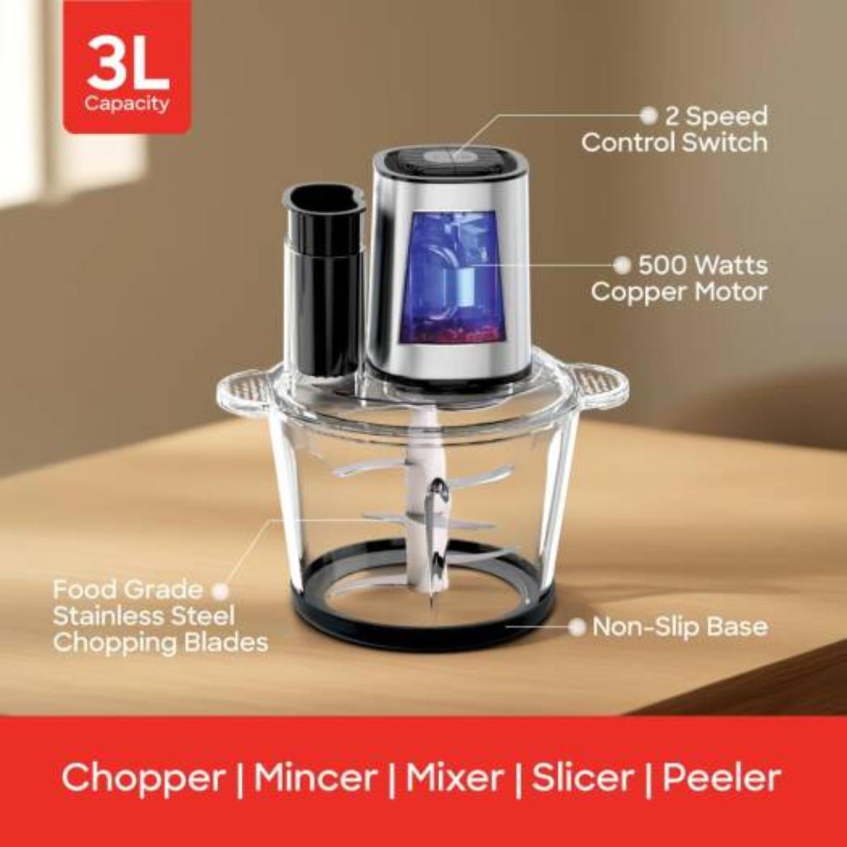 6-in-1 Multifunction Food Chopper