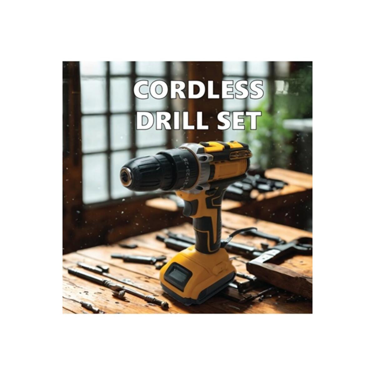 21V Cordless Drill Tool Set