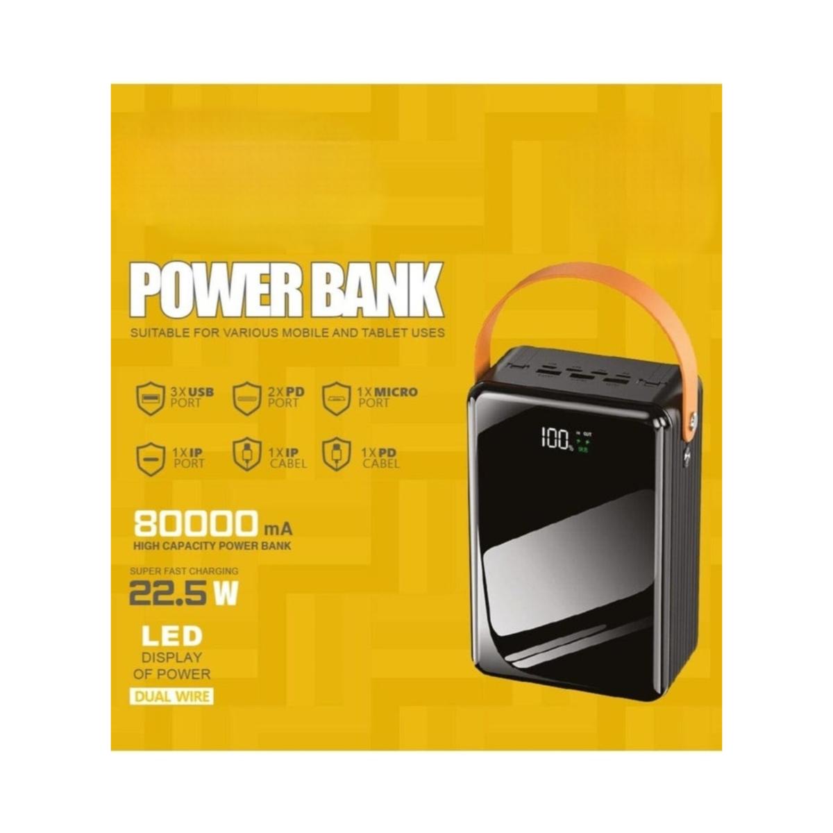 80000mAh Fast Charging Power Bank