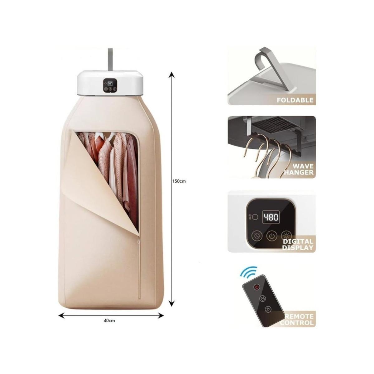 Portable Folding Clothes Dryer with Steam Drying
