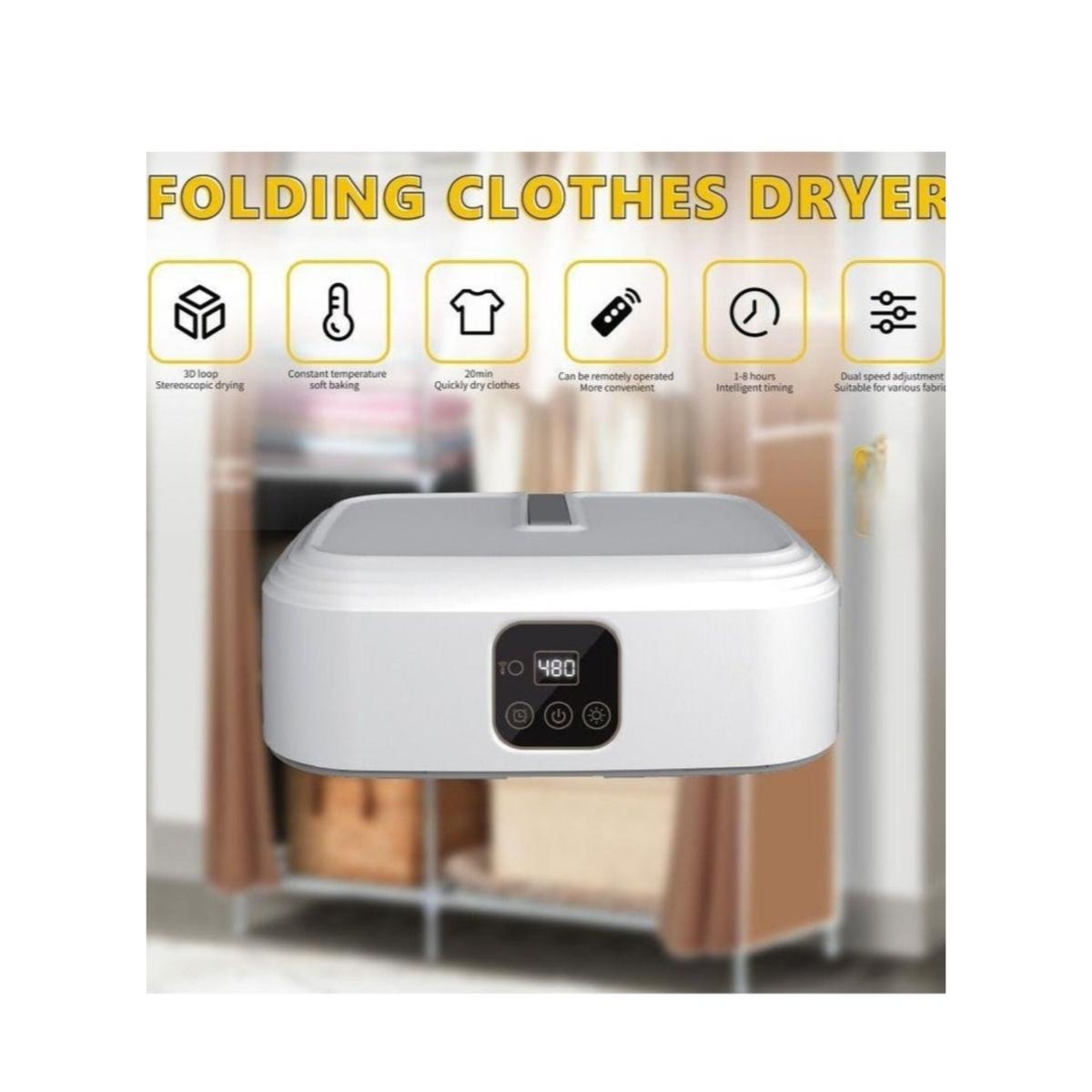 Portable Folding Clothes Dryer with Steam Drying