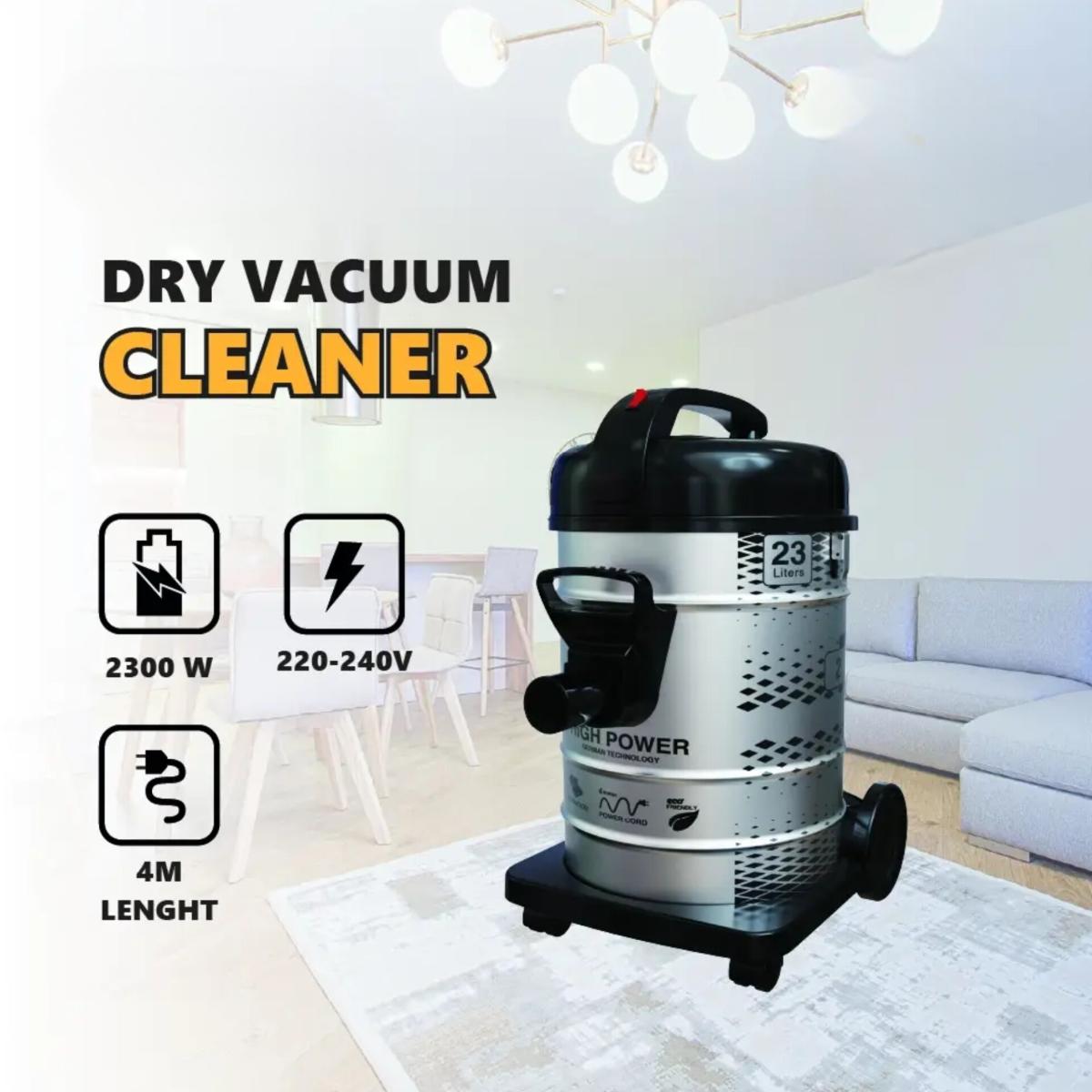 2300W Dry Vacuum Cleaner 23L Stainless Steel