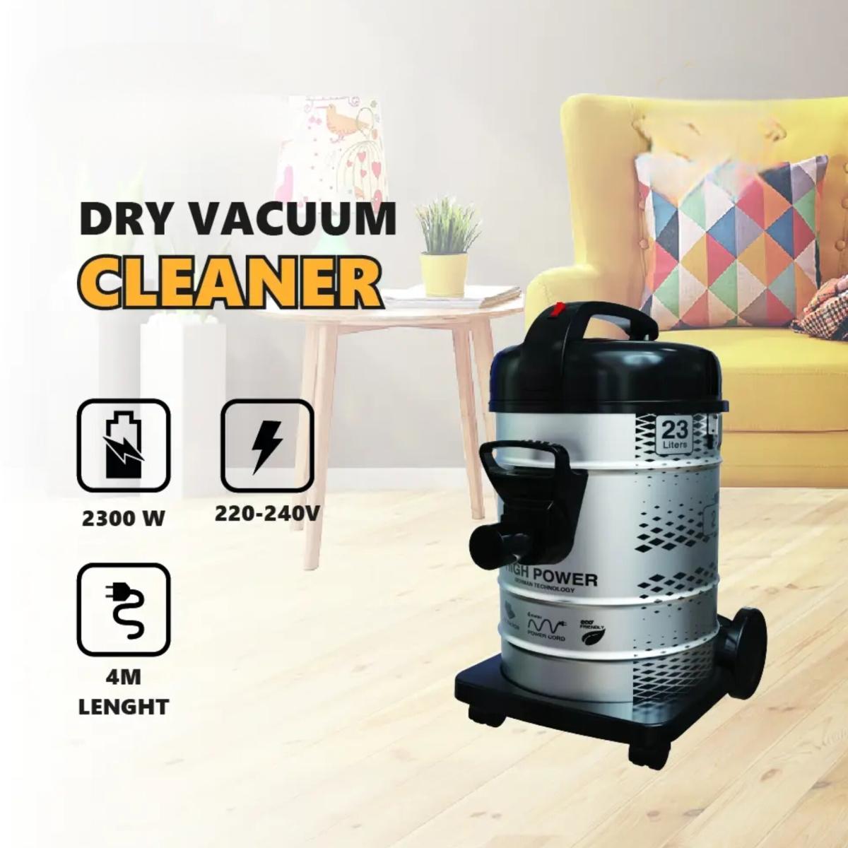 2300W Dry Vacuum Cleaner 23L Stainless Steel