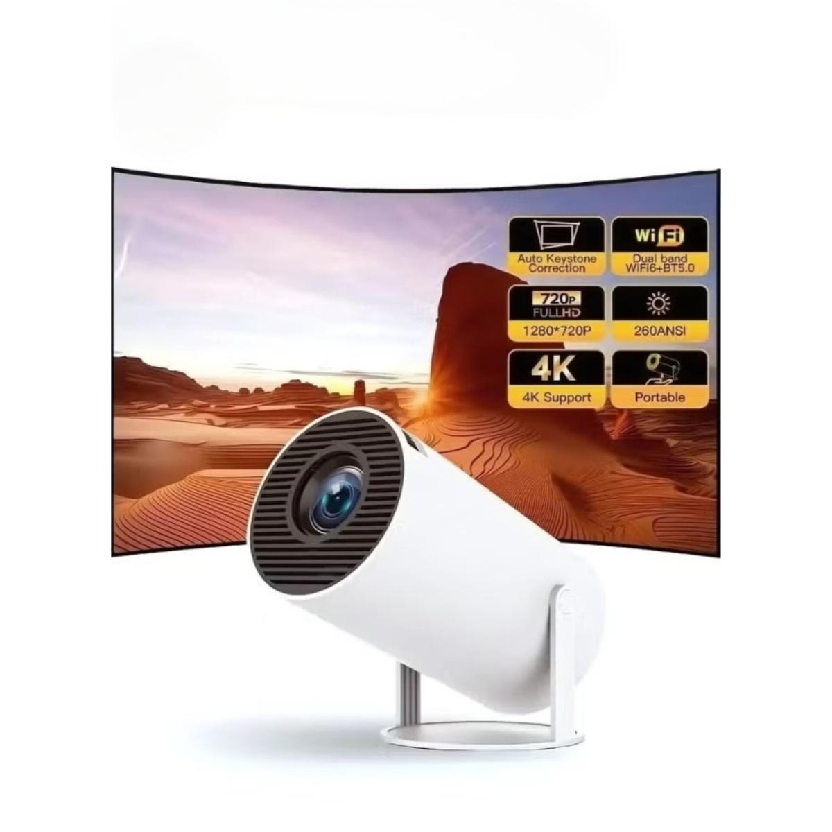 Smart Mini Projector 4K Support