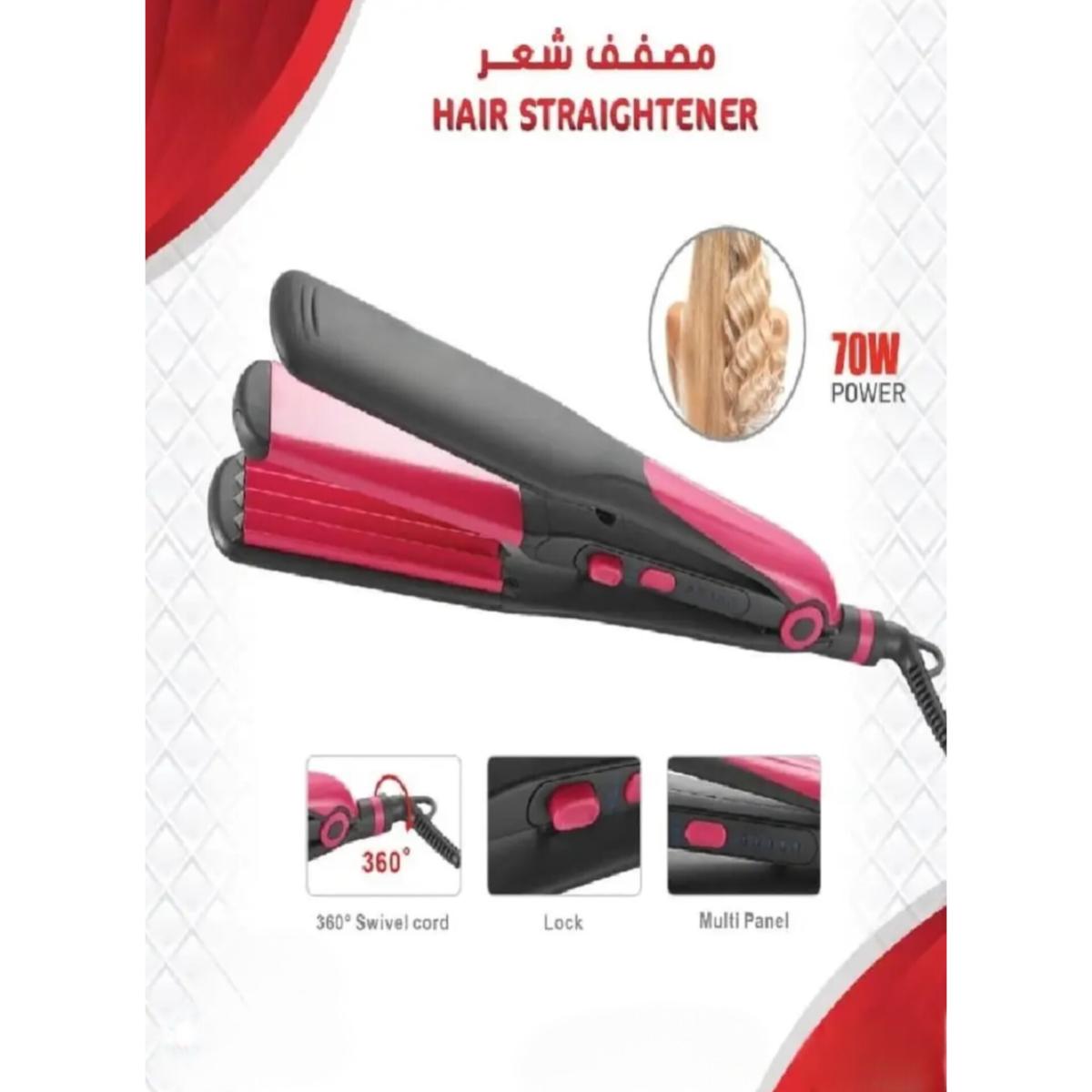 70W Hair Straightener with Multi Panel Plates