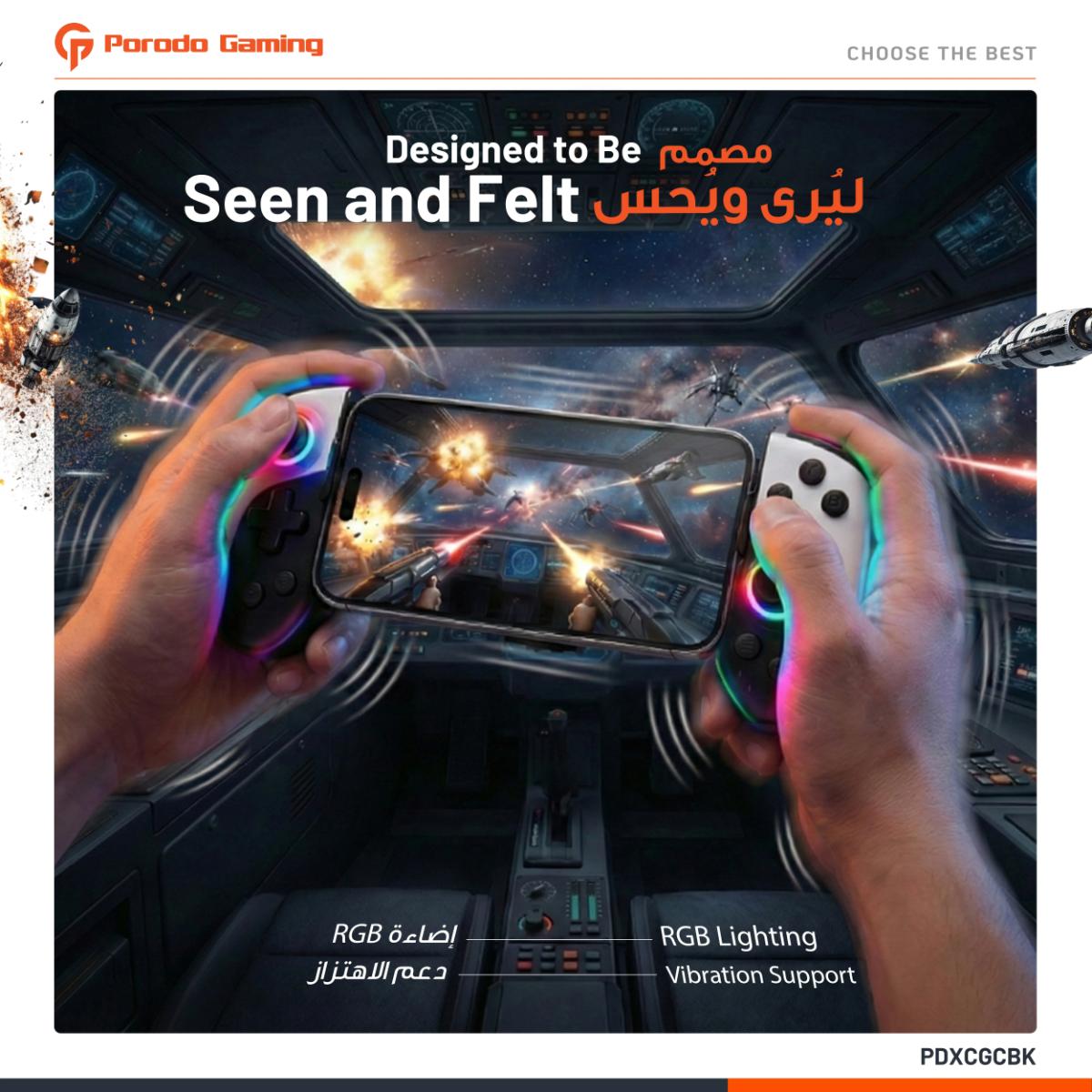 Porodo Chillcore Wireless Mobile Gaming Controller