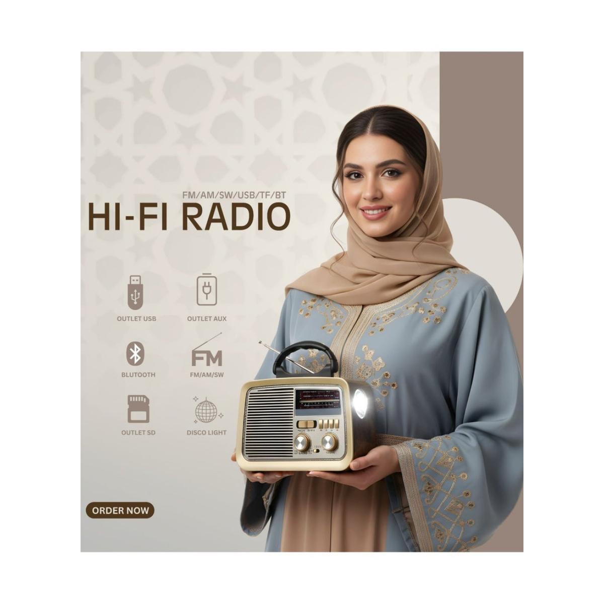 AM/FM/SW Wireless Bluetooth Speaker