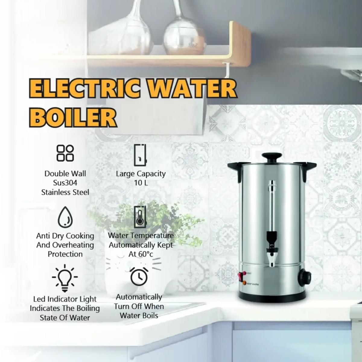 10L Electric Water Boiler  Hot Water Dispenser