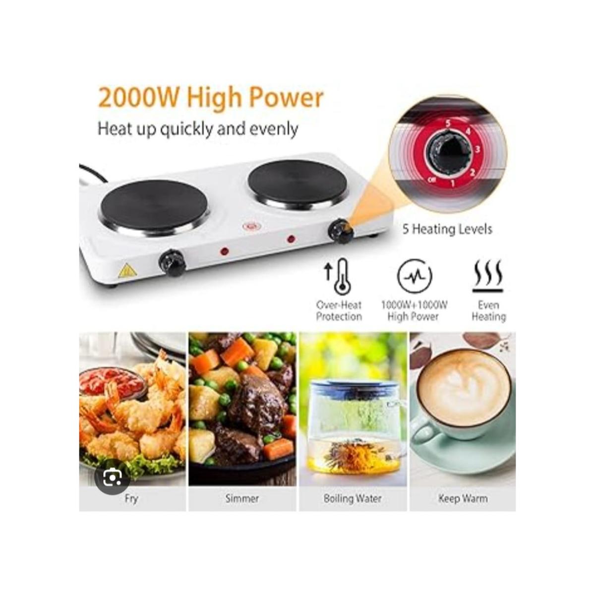2000W Double Electric Burner