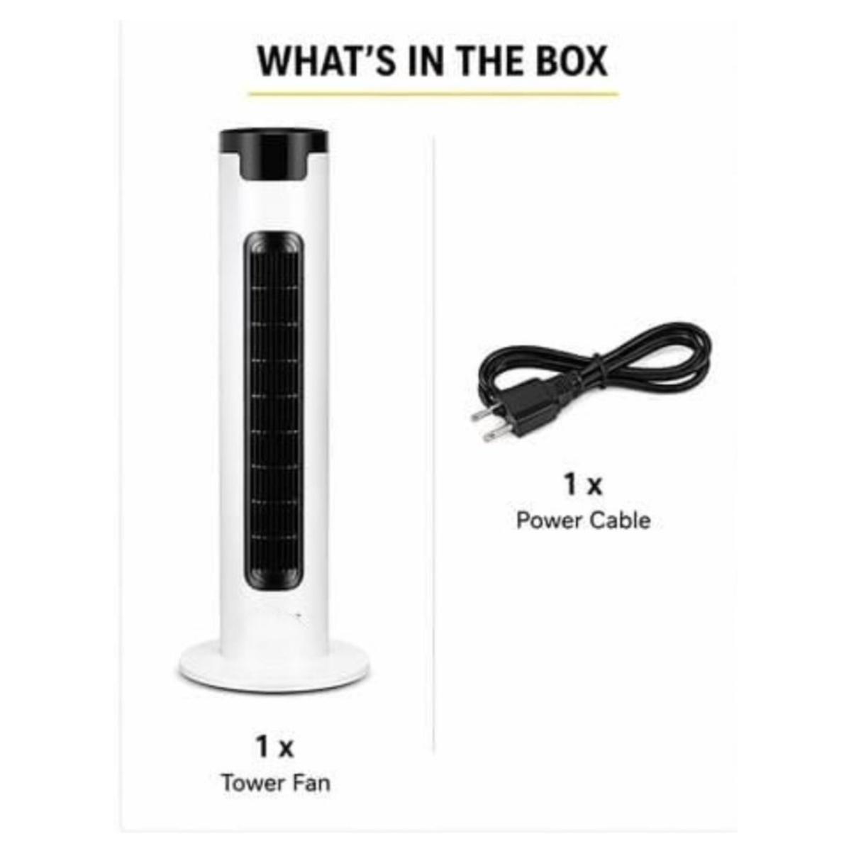 40W Tower Fan with 3 Speed Settings