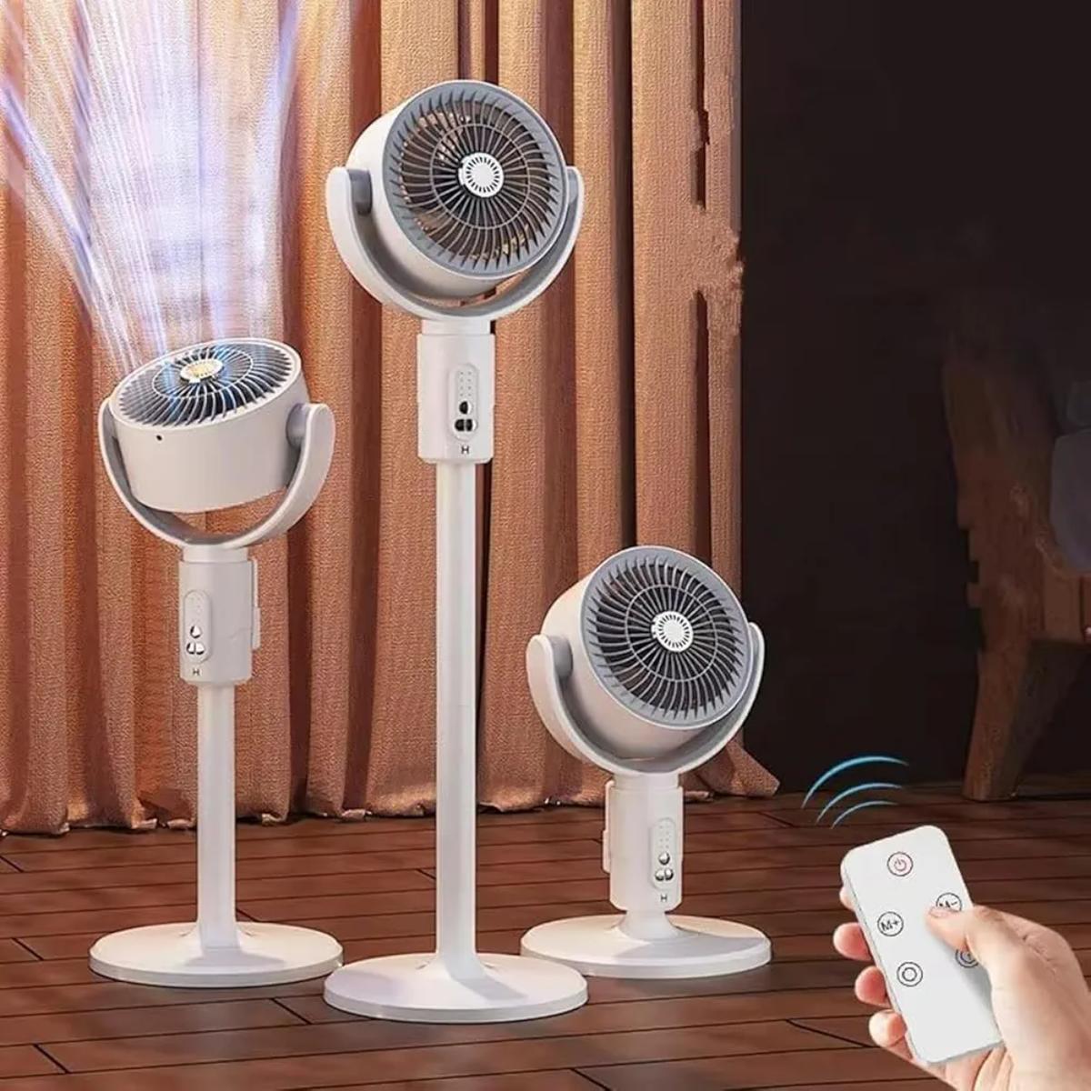 Portable Floor Circulating Fan with Remote