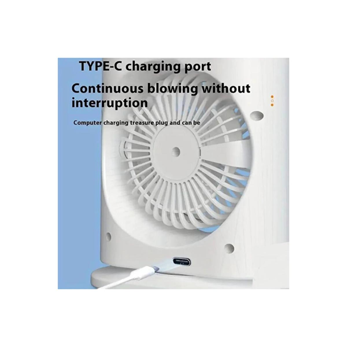 2-in-1 Portable USB Rechargeable Mist Fan